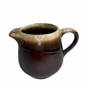 McCoy brown drip creamer pottery 7020 Vintage USA farmhouse granny Retro